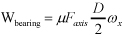 Description of Bearing Friction Loss
