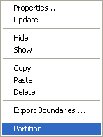 Element Set Context Menu
