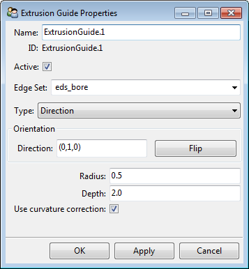 Extrusion Guide Properties