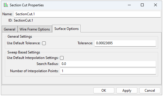 Surface Options