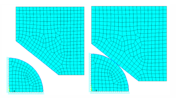 Target Body Without Constraints - Before and After TADJUST