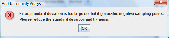 Error Message about Standard Deviation Being Too Large