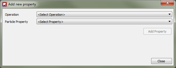 Add new property dialog