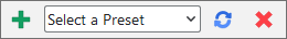 Custom Presets toolbar