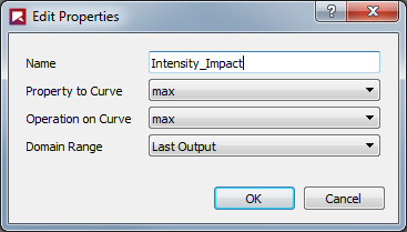 Edit Properties dialog for Output variables