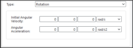 New Motion showing Rotation parameters