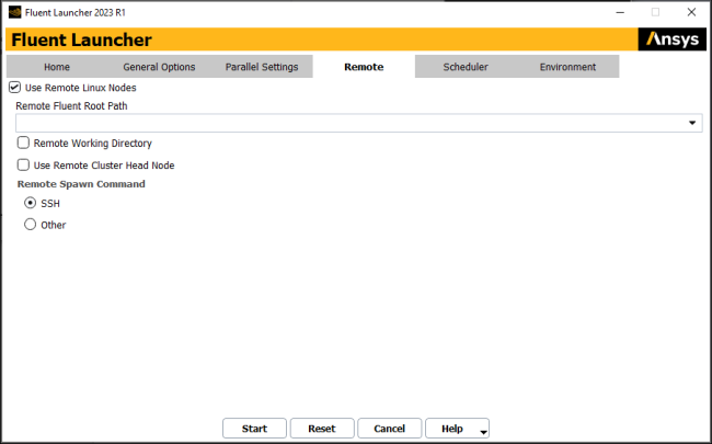The Remote Tab of Fluent Launcher