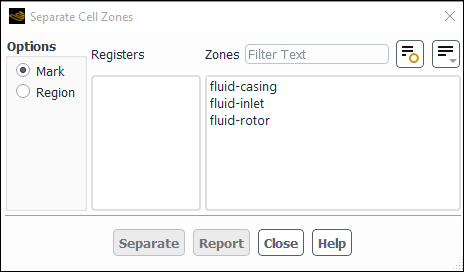 The Separate Cell Zones Dialog Box