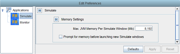 Edit Launcher Preferences dialog