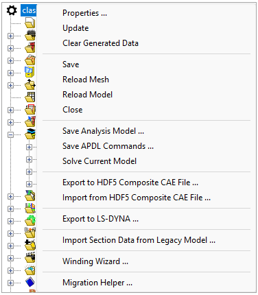 Model Context Menu in Stand-Alone Mode
