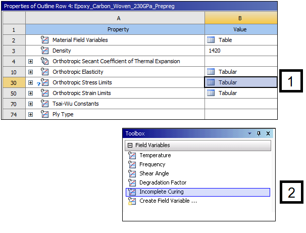 Assigning a Field Variable to Material Property