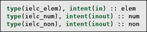 user_char Procedure Interface