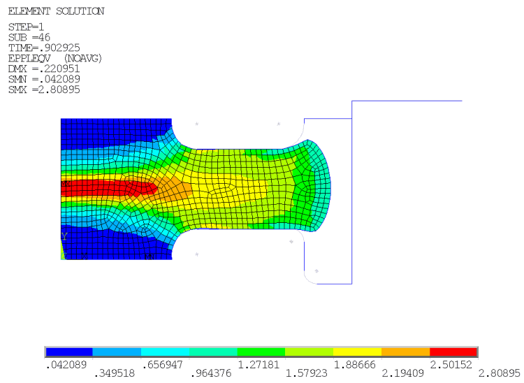 Effective Plastic Strain After Second Mapping