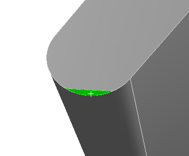 Small Face at the Leading Edge of the Blade