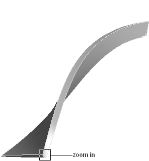 Bottom View of the Blade