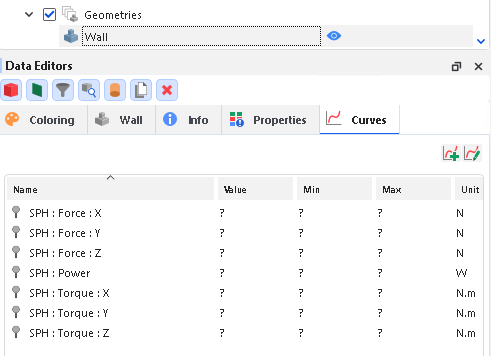 Results in Walls Curves when the SPH Boundary Interaction Statistics Module is enabled