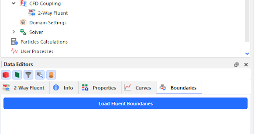 2-way Fluent Boundaries tab in the Data Editors .