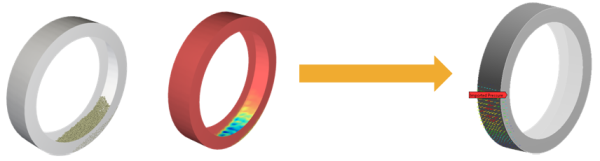 Example of a transient structural FEA analysis