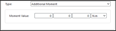 New Motion showing Additional Moment parameters