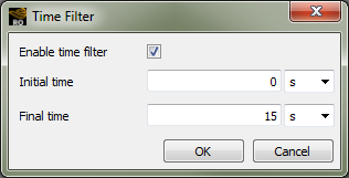 Time Filter dialog