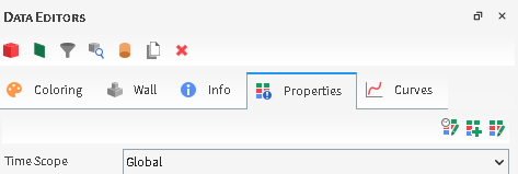 Time Scope option on the Properties tab for all entities