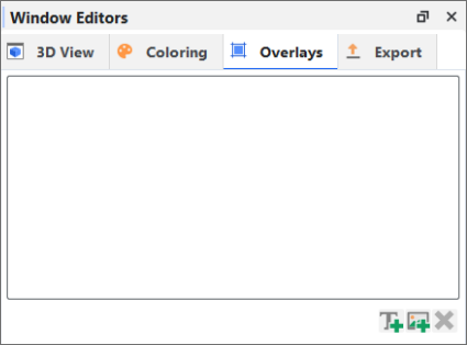 Initial Overlay options for 3D View windows on the Window Editors panel