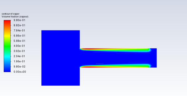 Contours of Vapor Volume Fraction