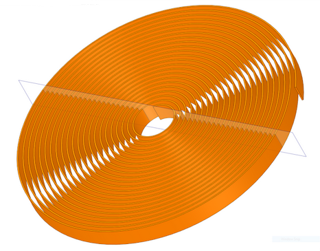 Splitting the Face of a Coiled Geometry