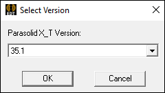 Export Parasolid X_T