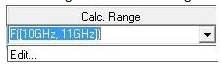 Calculation range field. 