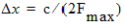 Spatial Resolution equation.