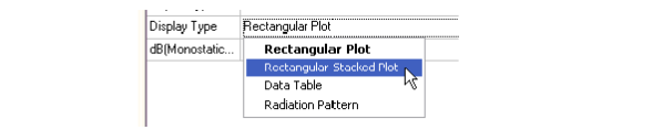 Display Type options