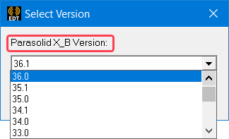 Export Parasolid X_B