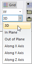 Movement Mode drop-down menu, 3D option highlighted.