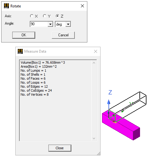 Rotate dialog.