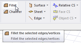 Fillet icon.