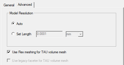 Use Flex Meshing Check Box