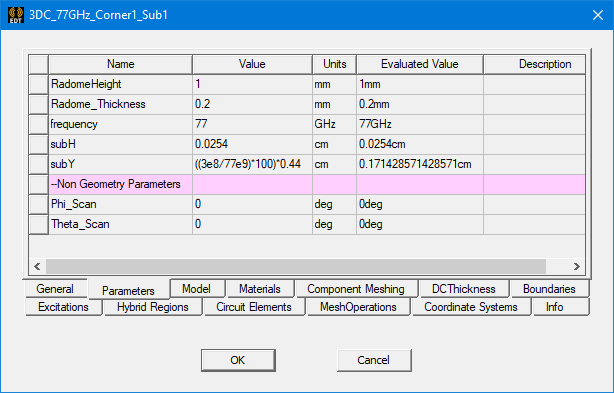 Create 3D Component dialog.