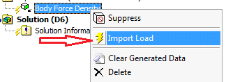 Import Load highlighted