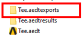 Folder list.