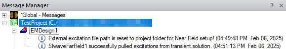 Message Manager Window