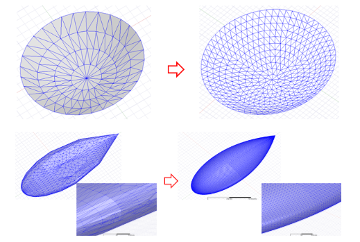 Model with meshes.