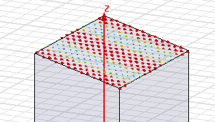 Visualization of mode for port field.