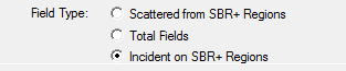 FIled type options set to Incident on SBR+ Regions.