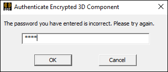 Incorrect Password Warning