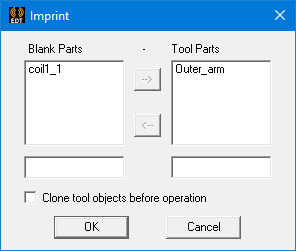 Imprint dialog.