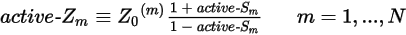 Active Z Parameters Equation