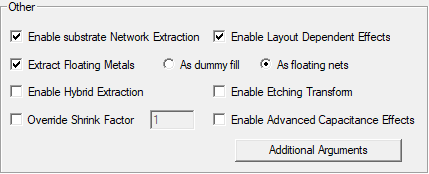 RaptorX Solution Setup Window > Advanced Tab > Other Area