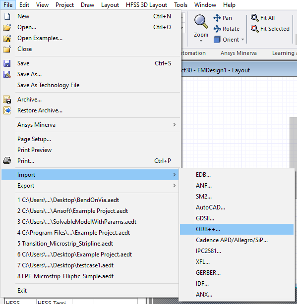 File > Import >