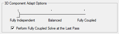 3D Component Adapt Options groupbox.